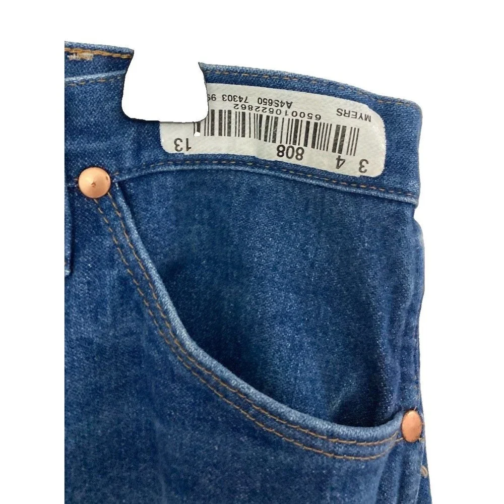 Men's Wrangler Cowboy Cut Jeans Original Fit Medium Wash Blue Size 38x34